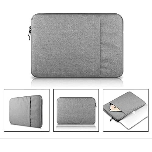Husa Universala VarioShop®, pentru Laptop 15.6 inch, cu Burete Antisoc, Rezistena la Apa, Compatibila laptop Apple MacBook Air, MacBook Pro Touch Bar, Asus, Acer, Dell, Huawei, 40cm x 2cm x 30cm, Gri