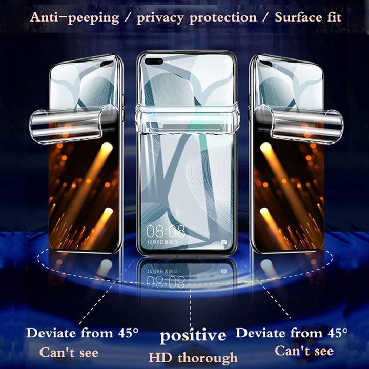 Комплект от 5 бр. Защитно фолио за HTC Desire 501, Premium Infinity Enterprise Защита на екрана на телефона Hydrogel Face Regenerable, Гъвкаво, Пълно лепило, Силикон, Пълен комплект за лесен монтаж