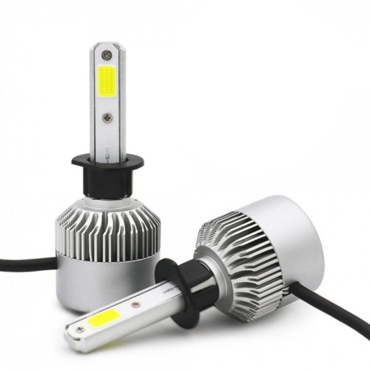 Комплект 2 автомобилни крушки S2 H1, 72W, 16000 лумена в комплект