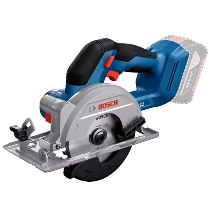 Акумулаторен циркуляр BOSCH Professional GKS 18V-51, 18V, диск 140 x 20 мм, без батерия/зарядно