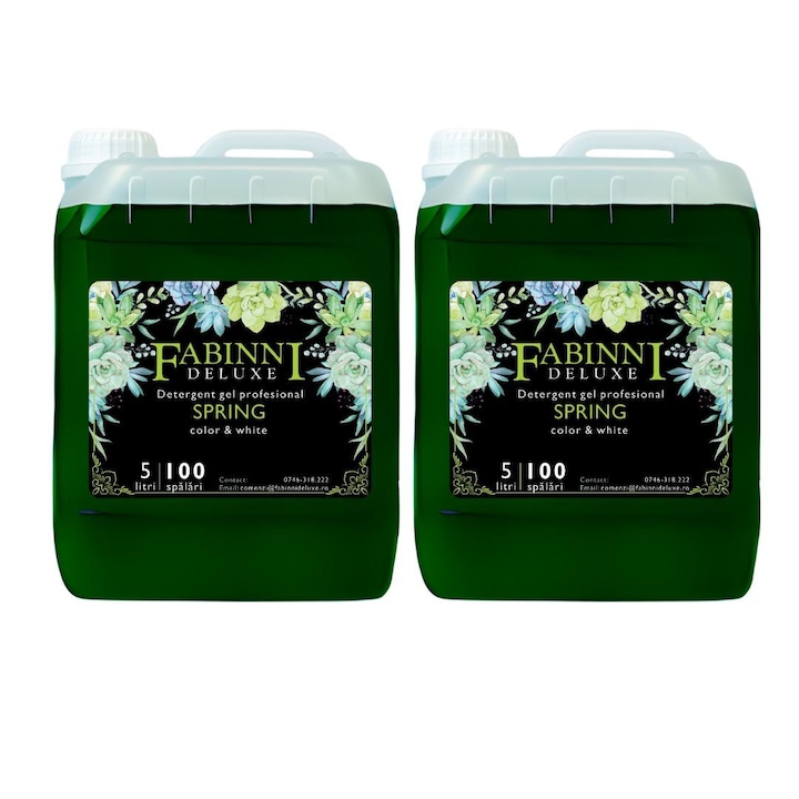 Detergent 2X5 L Fabinni Deluxe Spring