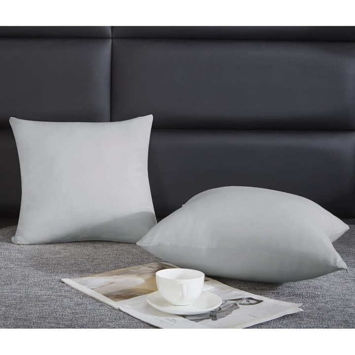 Párnahuzat, 40x60cm, Spod Igly i Nitki, pamut szatén, szürke, 100% pamut