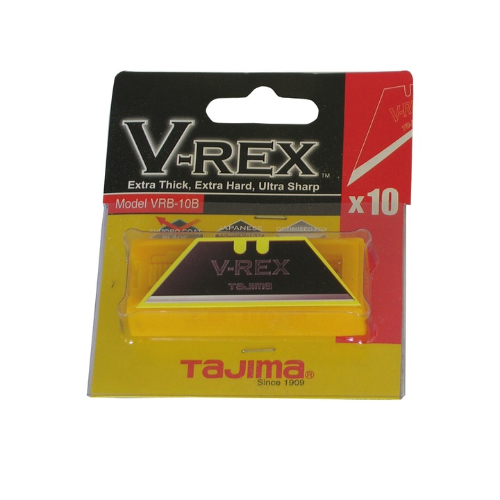 Set lame trapezoidale pentru cutter TAJIMA, 10 buc