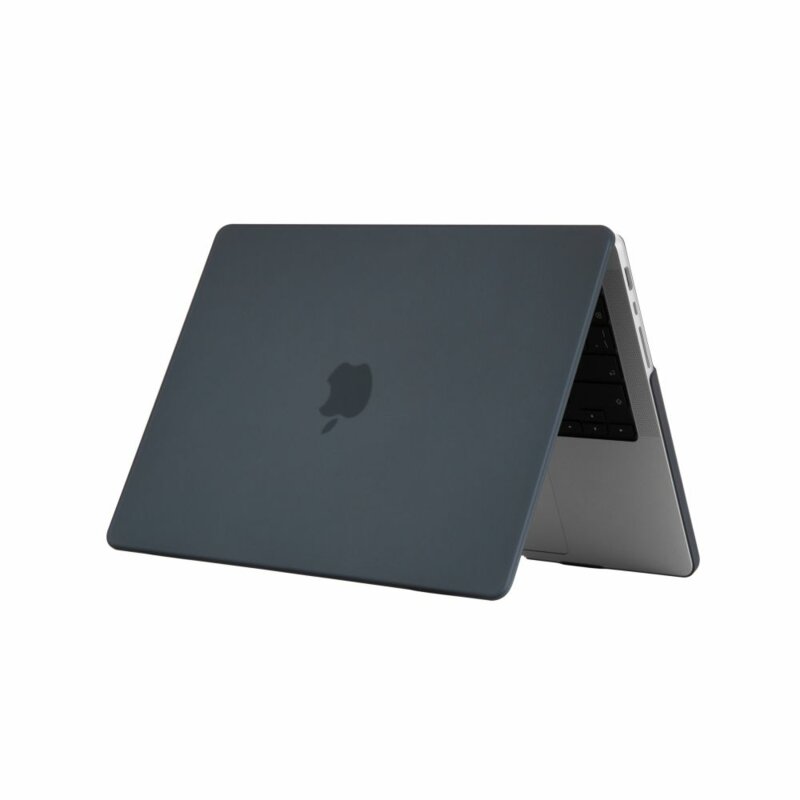 Carcasa de protectie compatibila cu MacBook Air 13" 2017, UltraShell, antiderapant, plastic, Negru mat