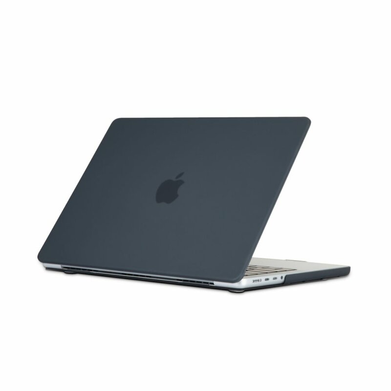 Carcasa de protectie compatibila cu MacBook Air 13" 2017, UltraShell, antiderapant, plastic, Negru mat