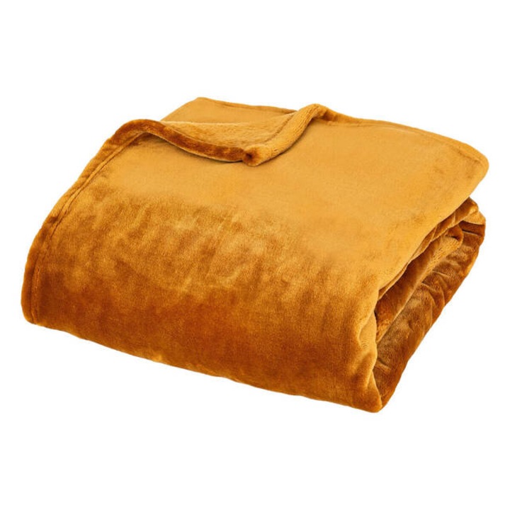 Patura flanelata 550 Cuddly CMN 130 x 180 cm - ochra