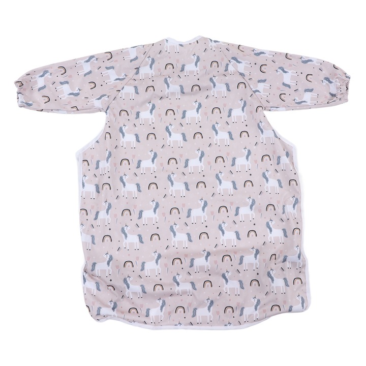 Jormftte teljes bébi előke, poliészter, vízálló, hosszú ujjú