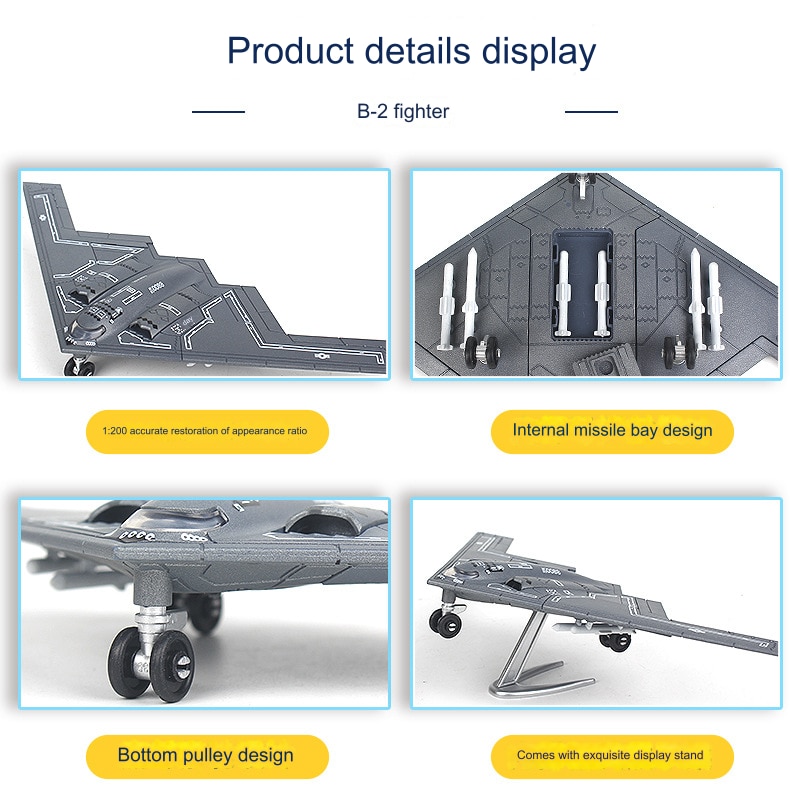 Set de constructie aeromodel B2 Spirit Stealth Bomber, XUJA,1:200