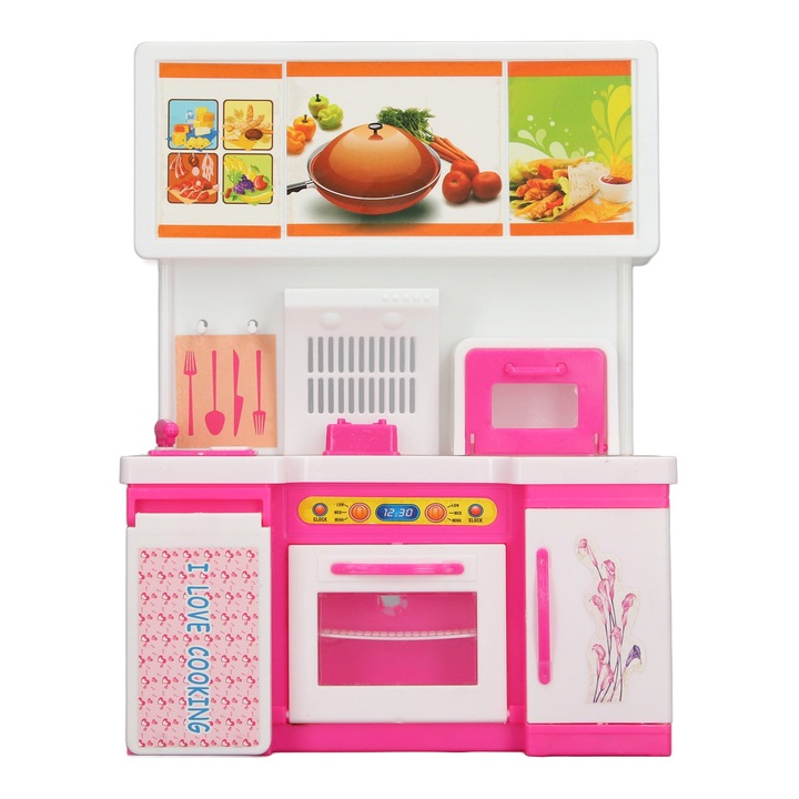 Gyerek konyhai játék, Jormftte, sütőnyílással ellátott asztal, műanyag, szerepjáték készlet