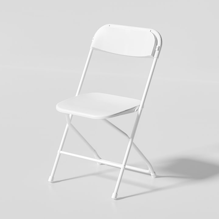 Сгъваем стол 2HOME Garden, Бял