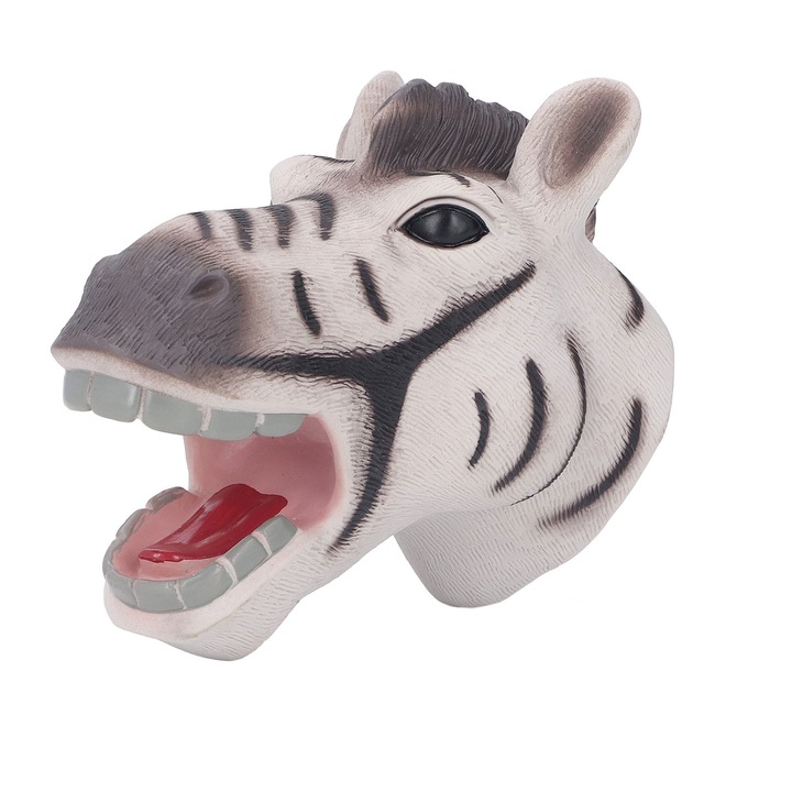 Állat kézibáb, Jormftte, valósághű részletek, mozgatható száj, puha vinil, 6.3x6.3x3.9in