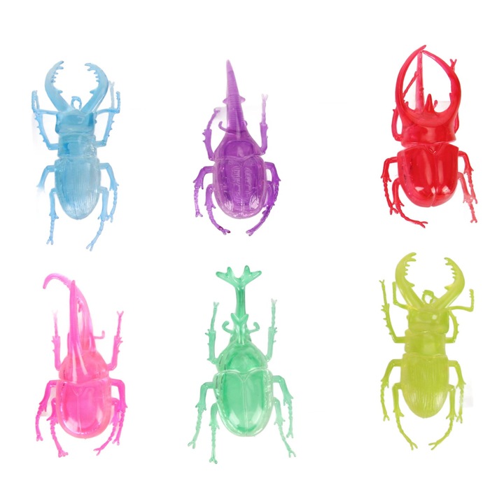 Комплект от 6 реалистични, цветни, пластмасови фигурки на животни, 30x15 см