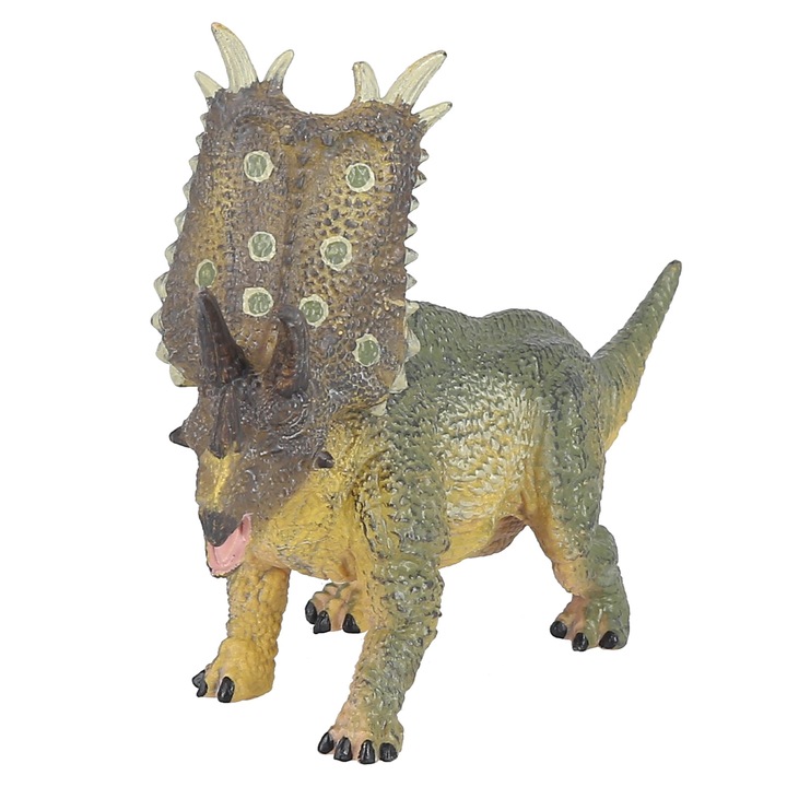 Фигурка на динозавър, longziming, пластмаса, реалистични детайли, зелена, комплект