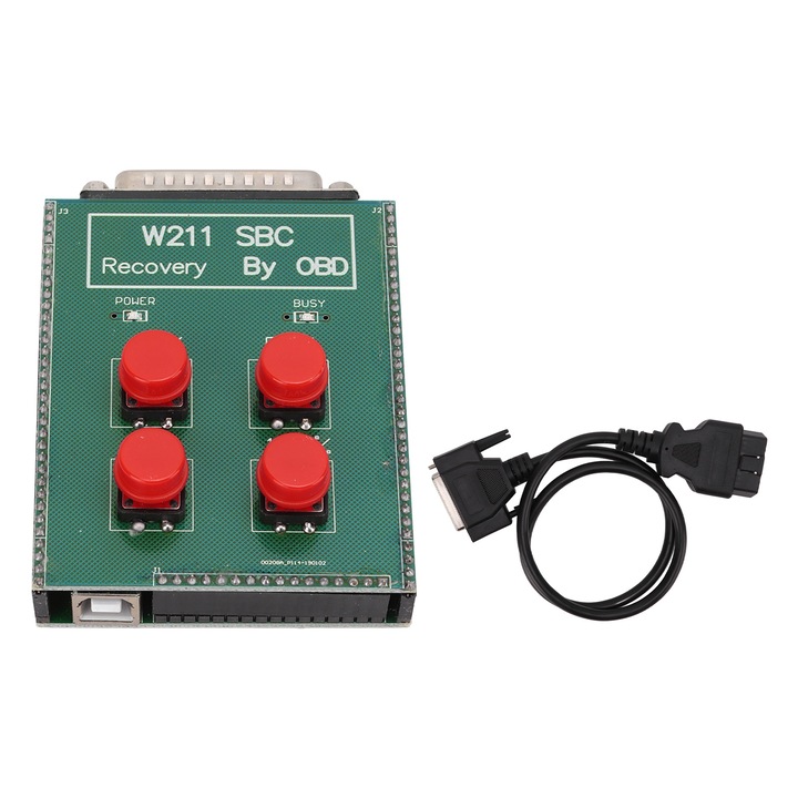 SBC OBD2 Reset Tool, Mmgoqqt, метал + ABS, съвместимост с Mercedes Benz W211 R230, включва свързващ кабел, CD