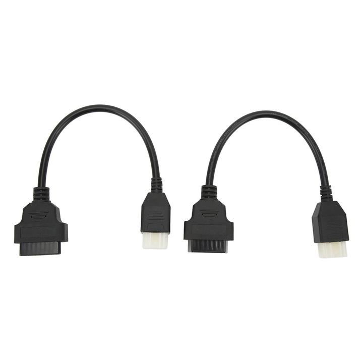 Jormftte 6-пинов диагностичен адаптер за мотоциклети, ABS, компактен, издръжлив, комплект от 2 броя