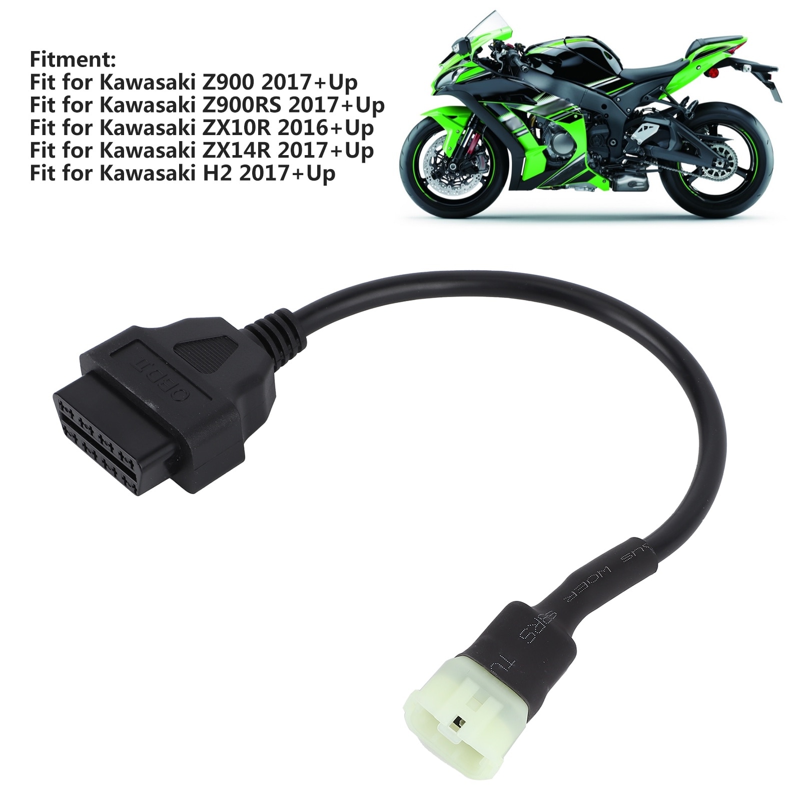 Cablu OBD2 6 pini pentru diagnosticare, Mmgoqqt, compatibil