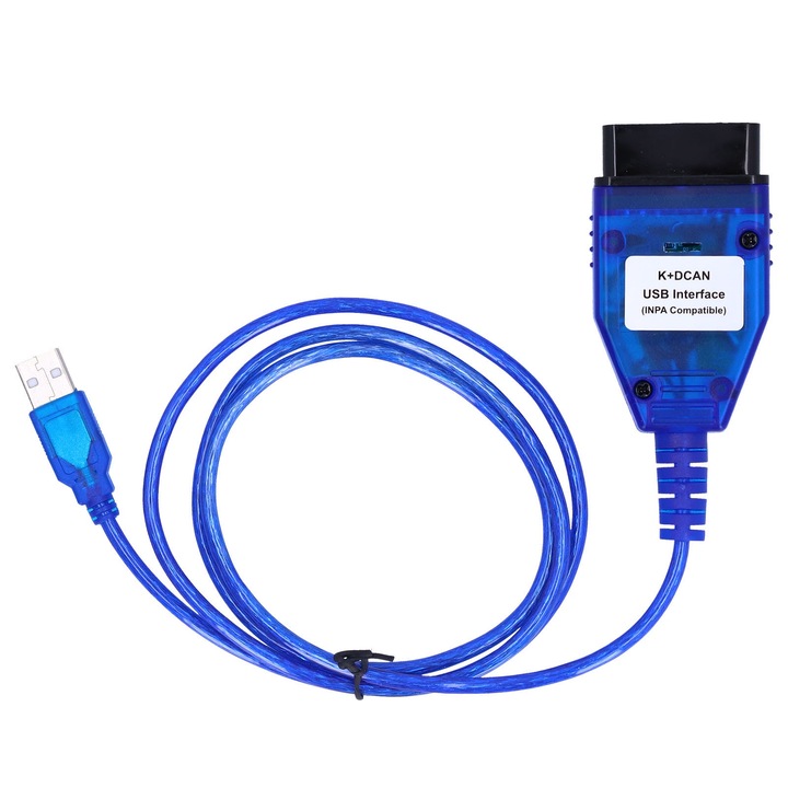 Cablu diagnostic auto 12-24V, Mmgoqqt, adaptor cu comutator, material ABS, compact, portabil, pentru E60 E61 E83 E81 E90 E70 R56