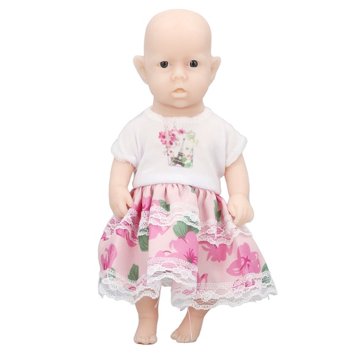 Кукла Reborn Mmgoqqt, с рокля, многоцветна, силиконова, +3г