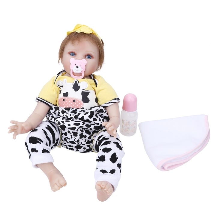 Baby, Mmgoqqt, силиконови 55см акрилни очи, жълти