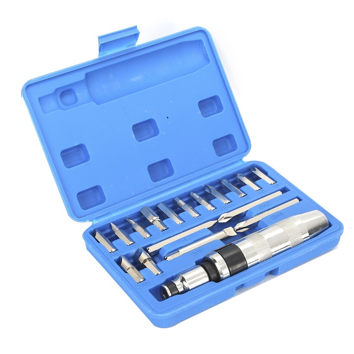 18 részes ütvecsavarhúzó készlet, Jormftte, króm-vanádium acél, reverzibilis működés, hordtáska