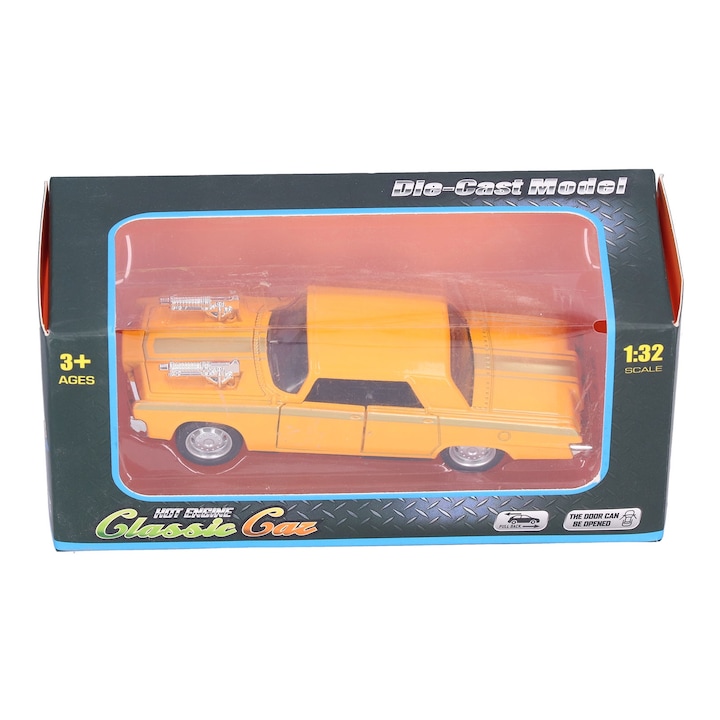 Лета кола, Die Cast, 1:32, 12,5x5x3 см, жълта