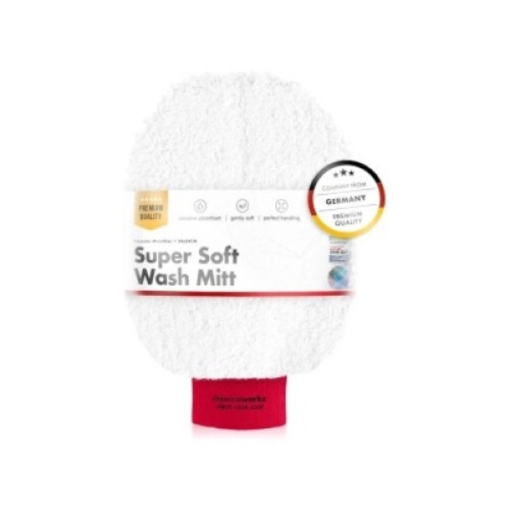 Mikroszálas autómosó kesztyű Chemicalworkz Wash Mitt Supersoft Red
