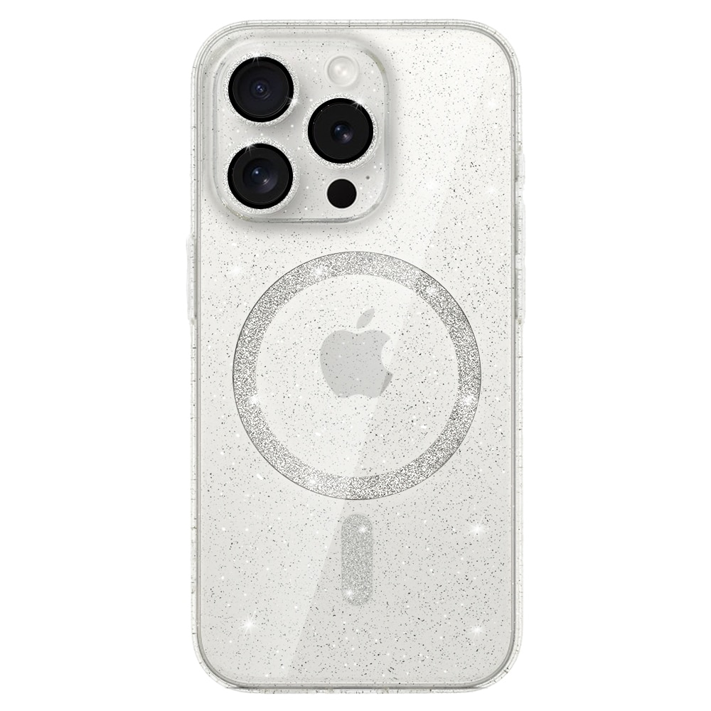 Husa pentru Apple iPhone 16 Pro Max glitter magsafe transparent