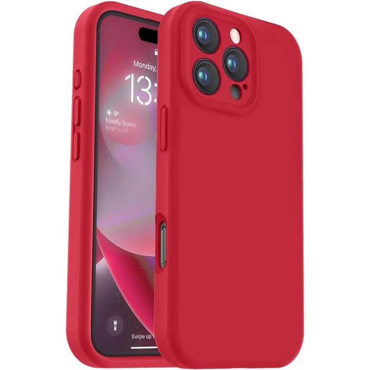 Husa pentru Apple iPhone 16 Pro silicone case red