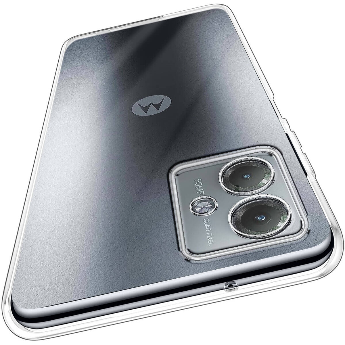 Husa protectie Mat-Tech compatibila cu Motorola Moto G54 5G, Anti-soc, 2MM, Protectie Camera, Decupaje Precise, Rezistenta la impact, Margini ridicate pentru protectia ecranului, Transparenta