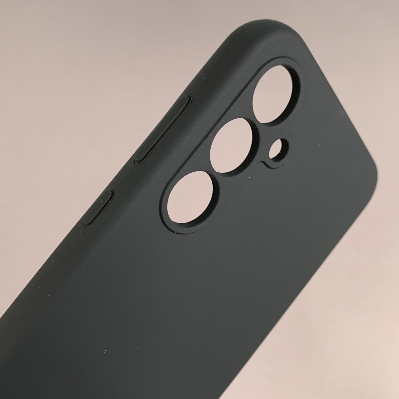 Husa telefon compatibila cu Samsung Galaxy A55 5G, Soft Silicone Premium, Anti-Soc, Protectie camera, Microfibra interior ( catifea ), Margini Ridicate pentru Protectia Ecranului, Negru