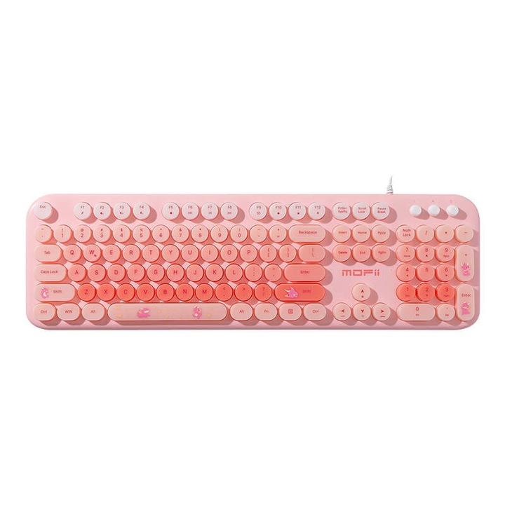 Клавиатура MOFII Love Me, 104 клавиша, осветление, 447.1x134.3x31.1mm