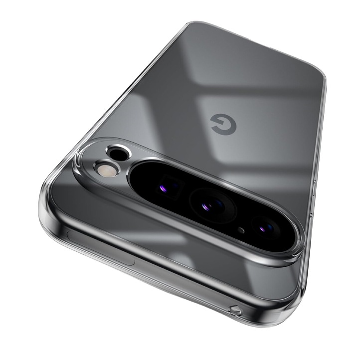 Кейс Mat-Tech, съвместимо с Google Pixel 9 Pro XL, Удароустойчив, Прозрачен