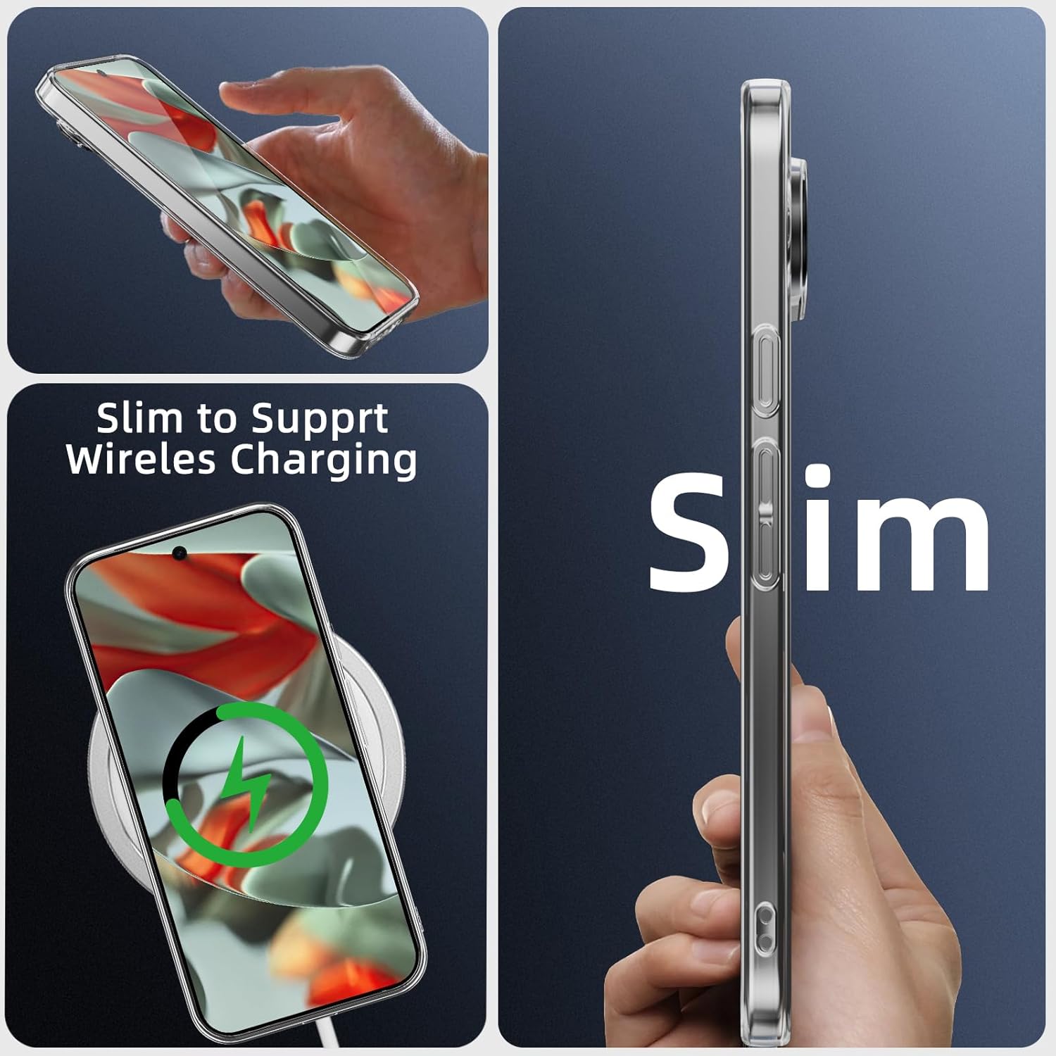 Husa protectie Mat-Tech compatibila cu Google Pixel 9 Pro XL, Anti-soc, 2MM, Protectie Camera, Decupaje Precise, Rezistenta la impact, Margini ridicate pentru protectia ecranului, Transparenta