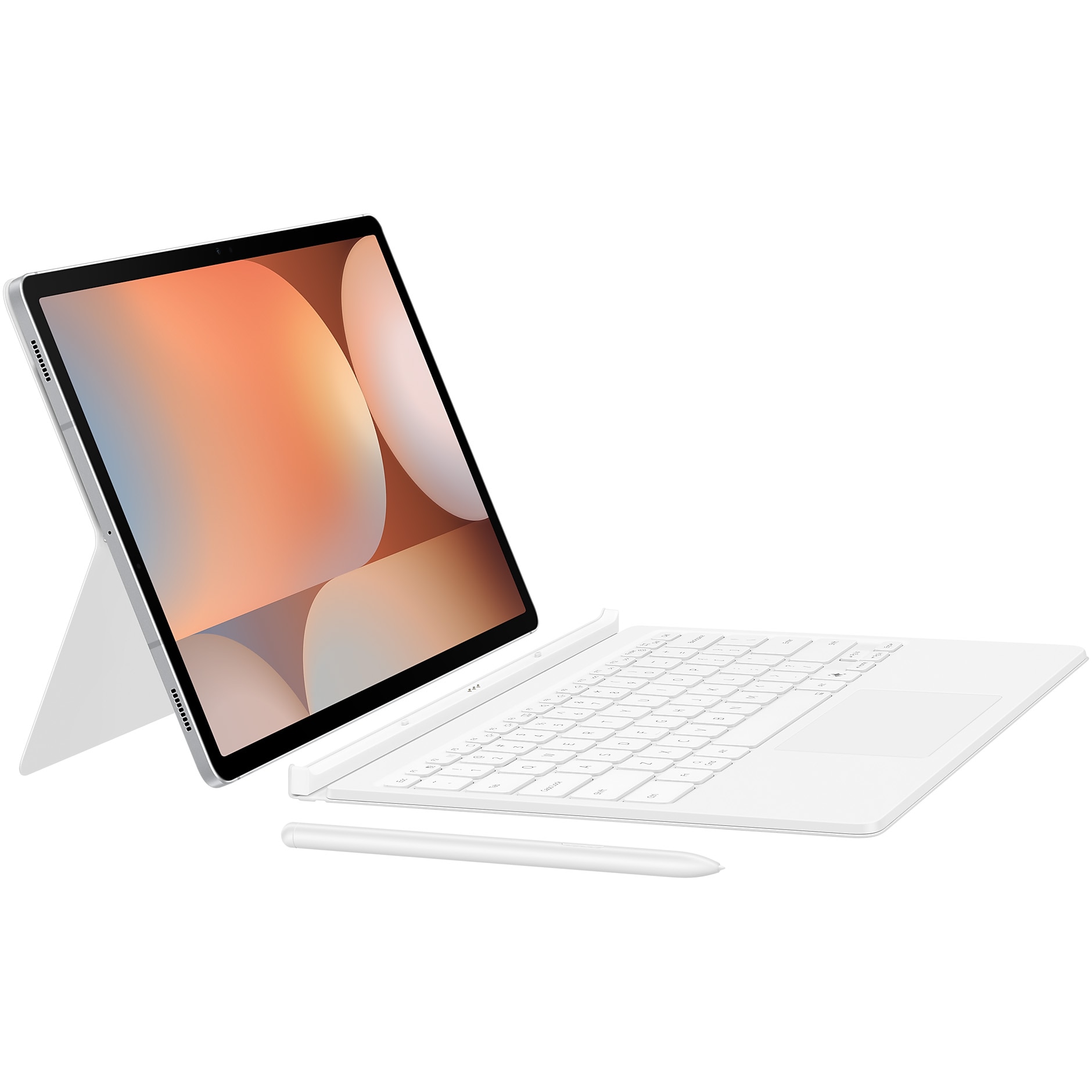 Husa de protectie Samsung Book Cover Keyboard pentru Galaxy Tab S10+/S9+/S9 FE+, White