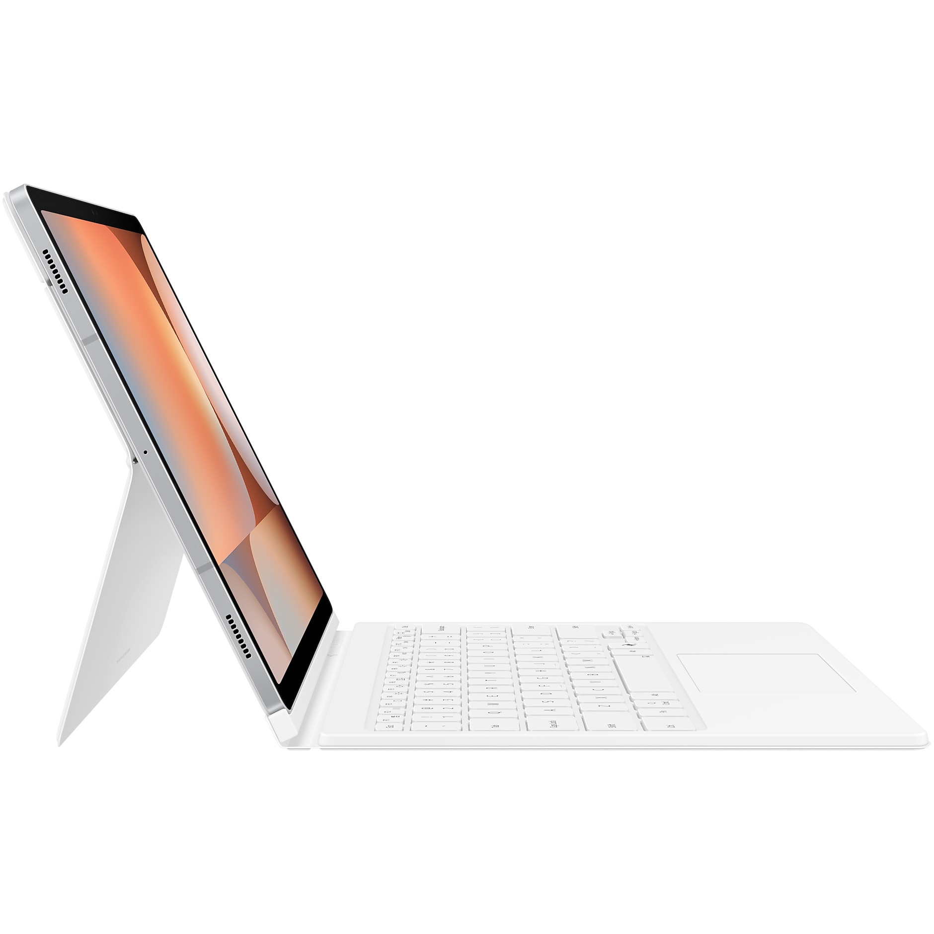 Husa de protectie Samsung Book Cover Keyboard pentru Galaxy Tab S10+/S9+/S9 FE+, White