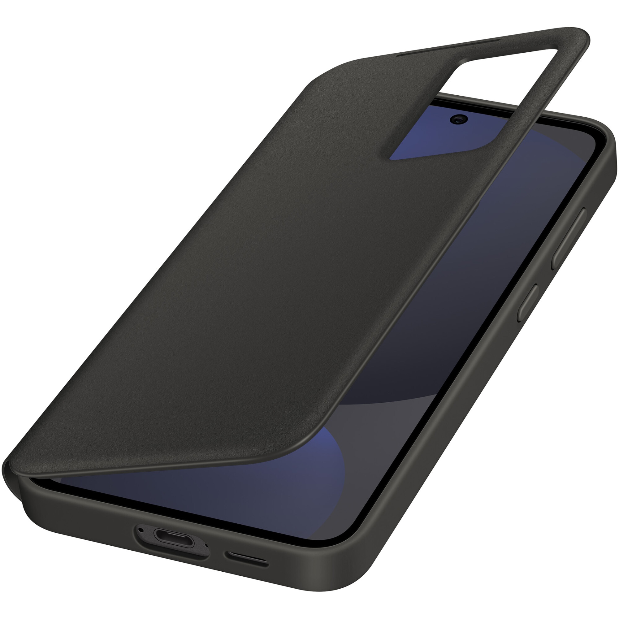 Husa de protectie Samsung Smart View Wallet Case pentru Galaxy S24 FE, Black