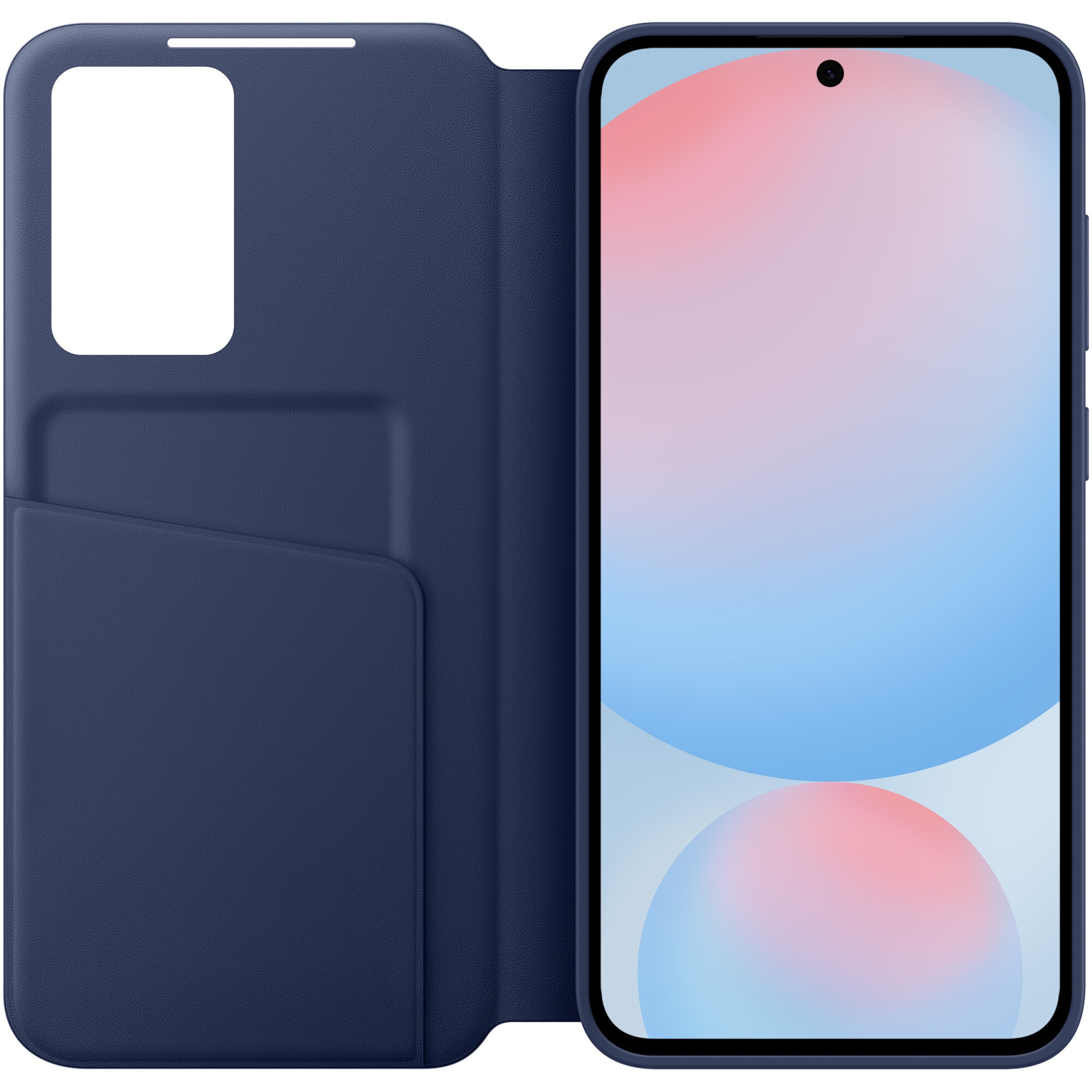 Husa de protectie Samsung Smart View Wallet Case pentru Galaxy S24 FE, Blue