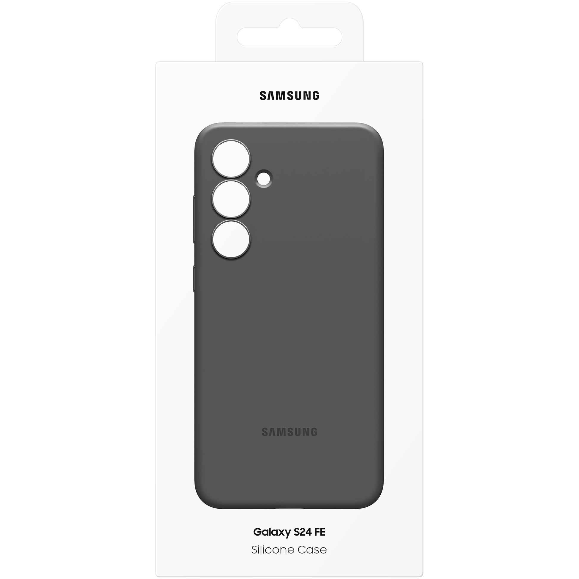 Husa de protectie Samsung Silicone Case pentru Galaxy S24 FE, Black