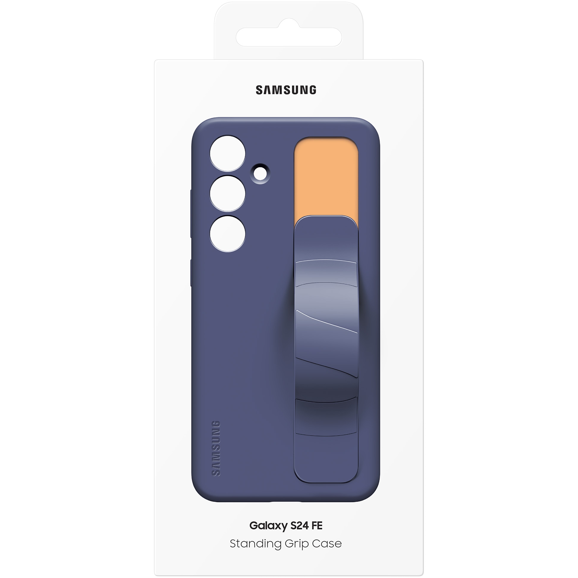 Husa de protectie Samsung Standing Grip Case pentru Galaxy S24 FE, Blue black