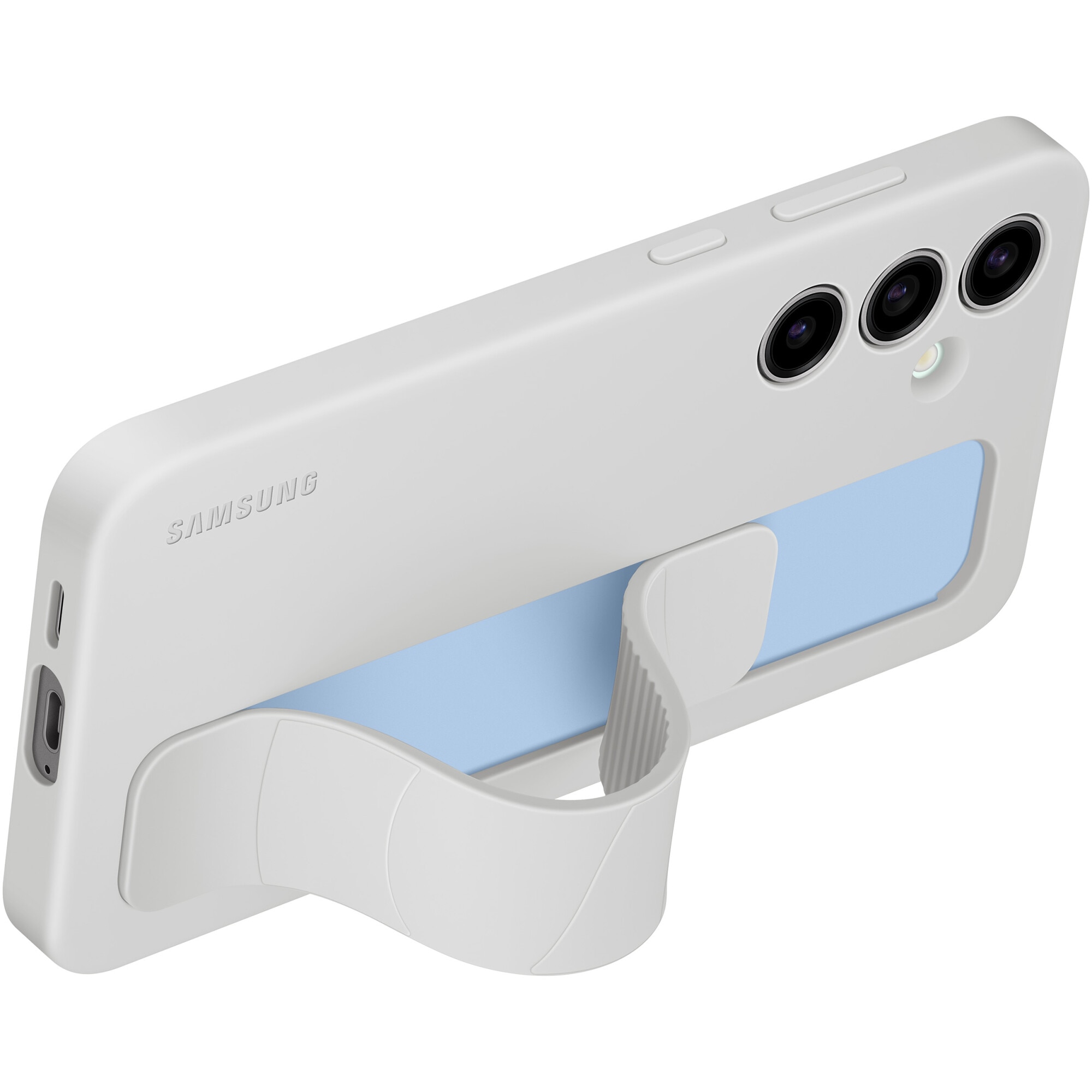 Husa de protectie Samsung Standing Grip Case pentru Galaxy S24 FE, Gray