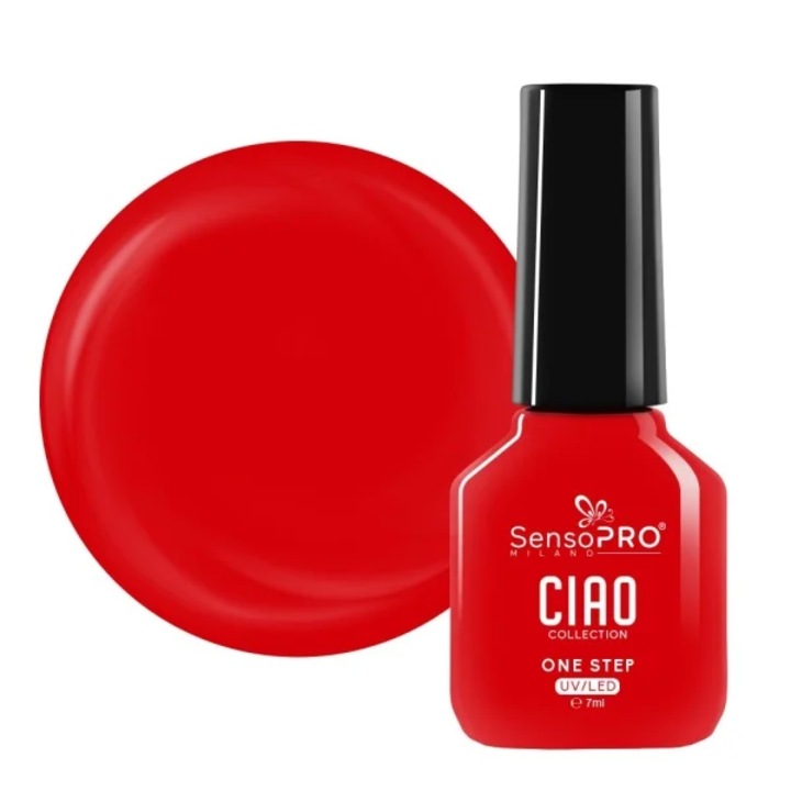 Oja Semipermanenta One Step SensoPRO Milano, CIAO Collection - Bold Red 7ml