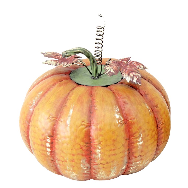 Narancs zöld vas dísztök 34x29 cm