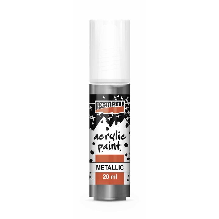 Vopsea acrilica metalica, Pentacolor, 20 ml grafit