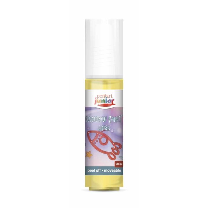 PJ lehúzható üvegfesték 20 ml sárga