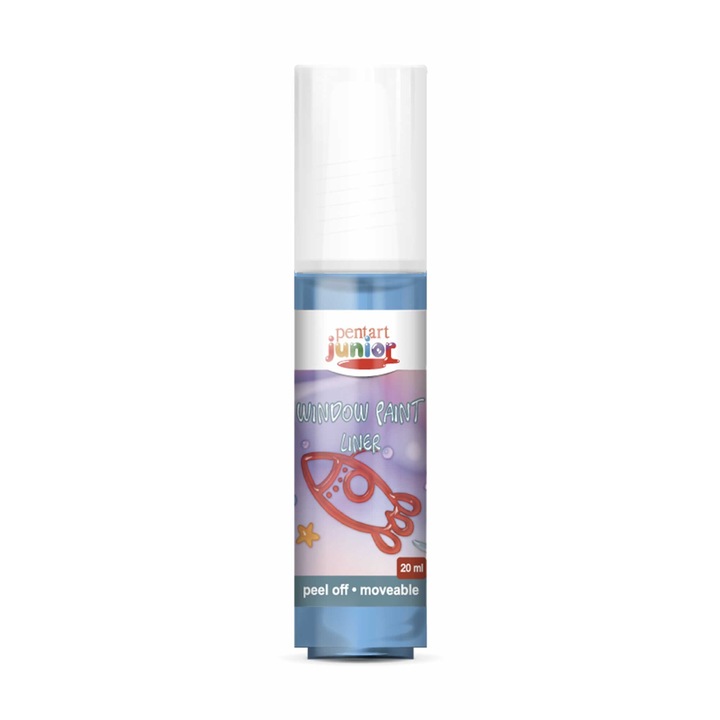PJ lehúzható üvegfesték 20 ml kék