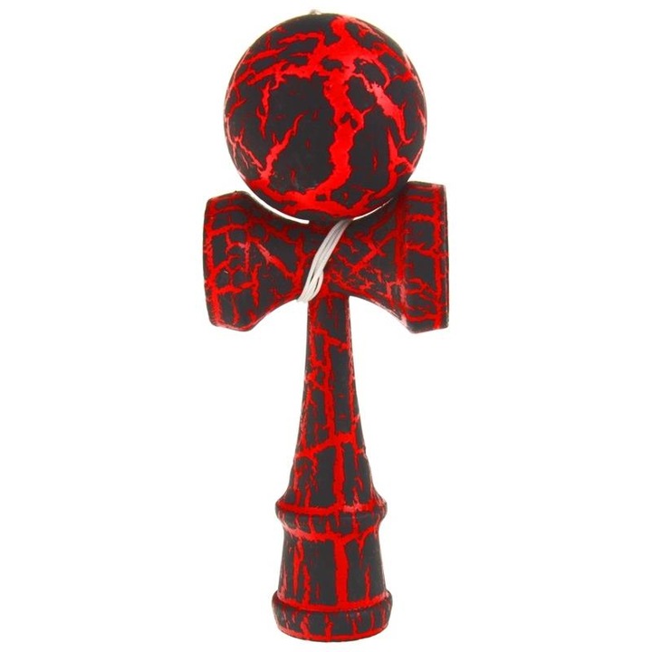 Kendama interaktív játék Nobo Kids, 19x7x6cm, piros, 3 év feletti gyerekeknek