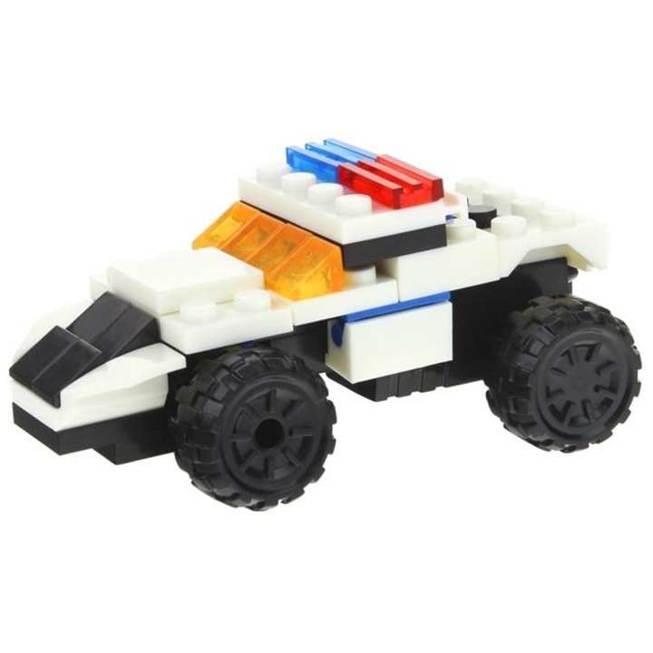 Építőkészlet, Nobo Kids, rendőrségi téma, 49 elem, 9x5x4cm, 14x4x11,5cm, +6 év