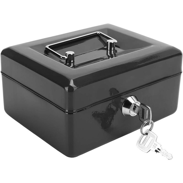 Seif metalic Nobo Kids, 6 compartimente, 20x16x9cm, cu cheie