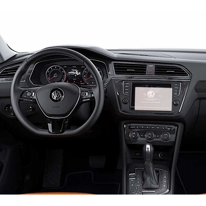 Защитно фолио Duragon, Матово, За дисплей, Съвместимо с навигация Volkswagen Tiguan 2016-2020, Против пръстови отпечатъци, Силиконово