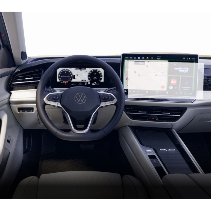 Защитно фолио Duragon Централна навигация и часовници Volkswagen Passat 2023+, от силикон